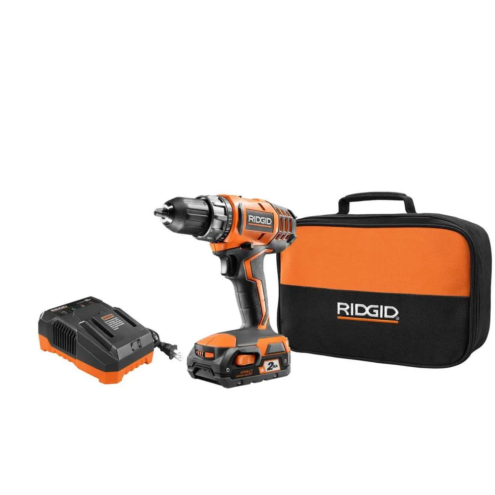 10 in. Pro Jobsite Table Saw with Stand and 18-Volt Cordless Drill/Driver Kit with (1) 2.0 Ah Battery, Charger, Tool Bag