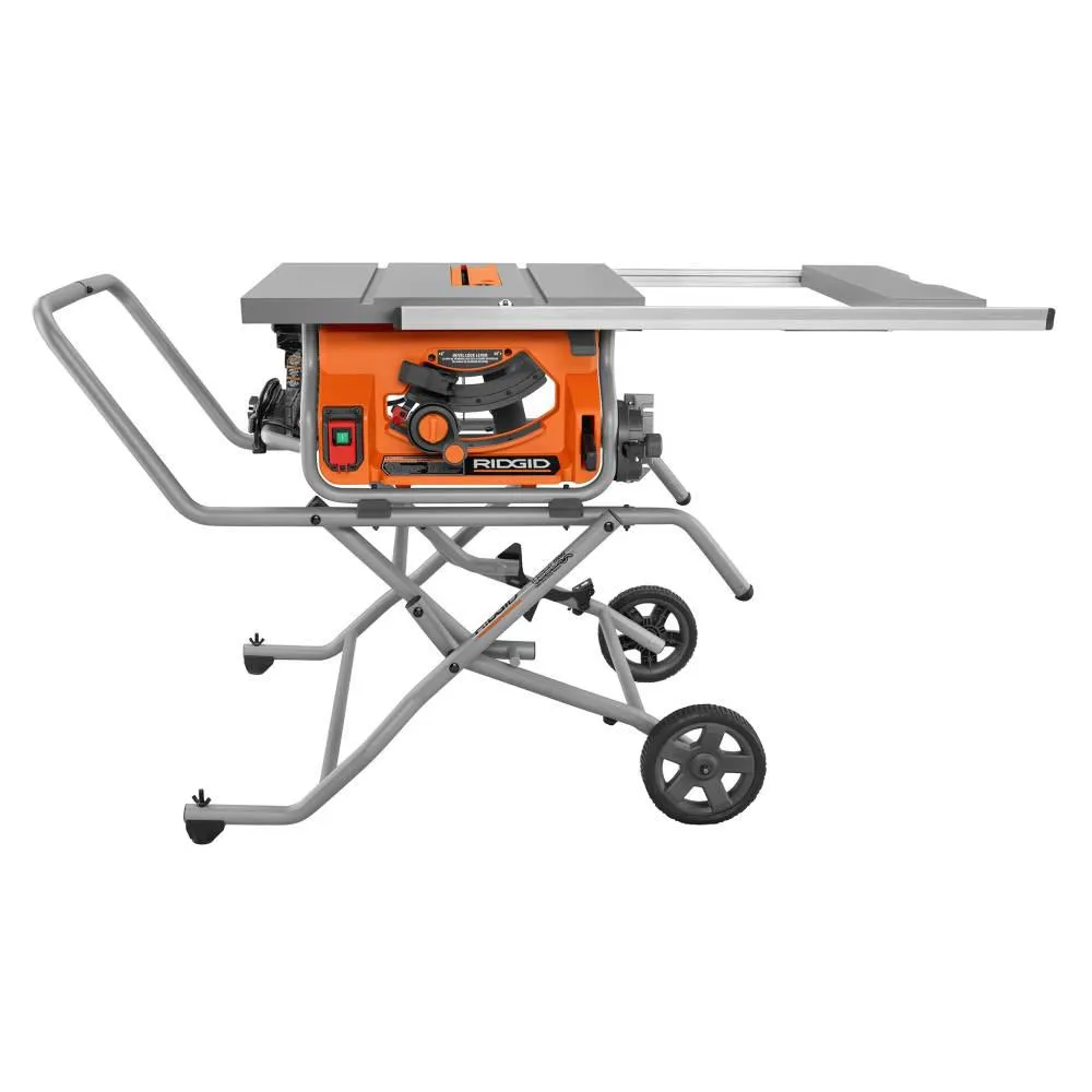 10 in. Pro Jobsite Table Saw with Stand and 18-Volt Cordless Drill/Driver Kit with (1) 2.0 Ah Battery, Charger, Tool Bag
