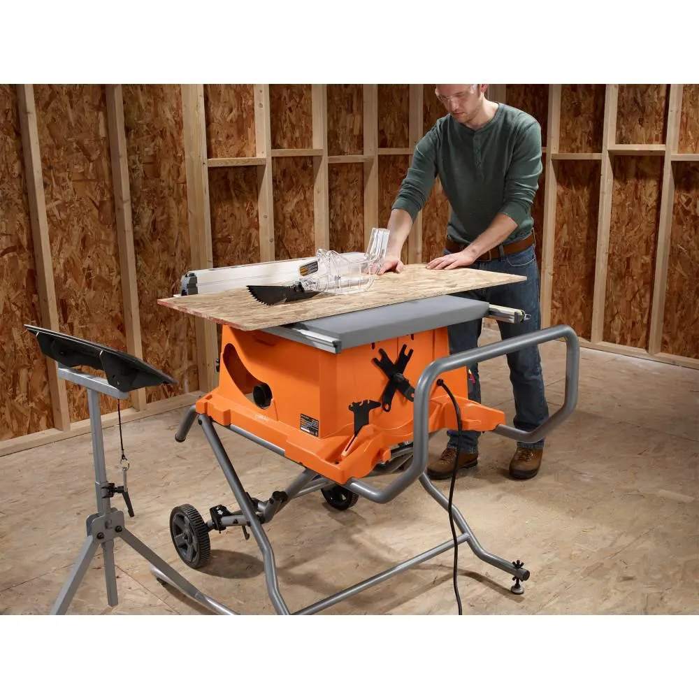 10 in. Pro Jobsite Table Saw with Stand and 18-Volt Cordless Drill/Driver Kit with (1) 2.0 Ah Battery, Charger, Tool Bag