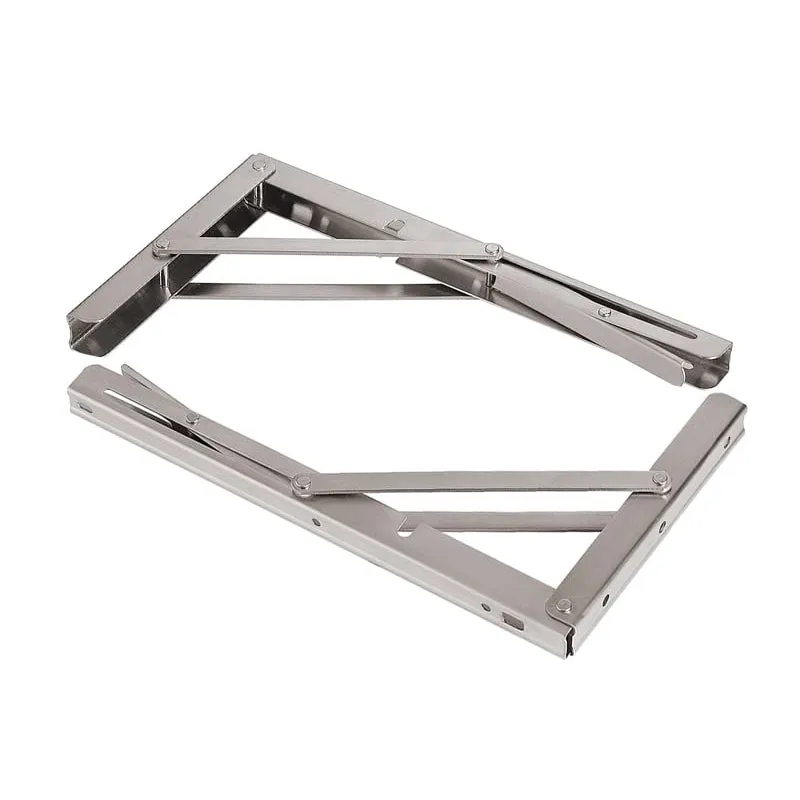 150kg Load Heavy Duty Stainless Steel Folding Table Bracket Shelf Bench