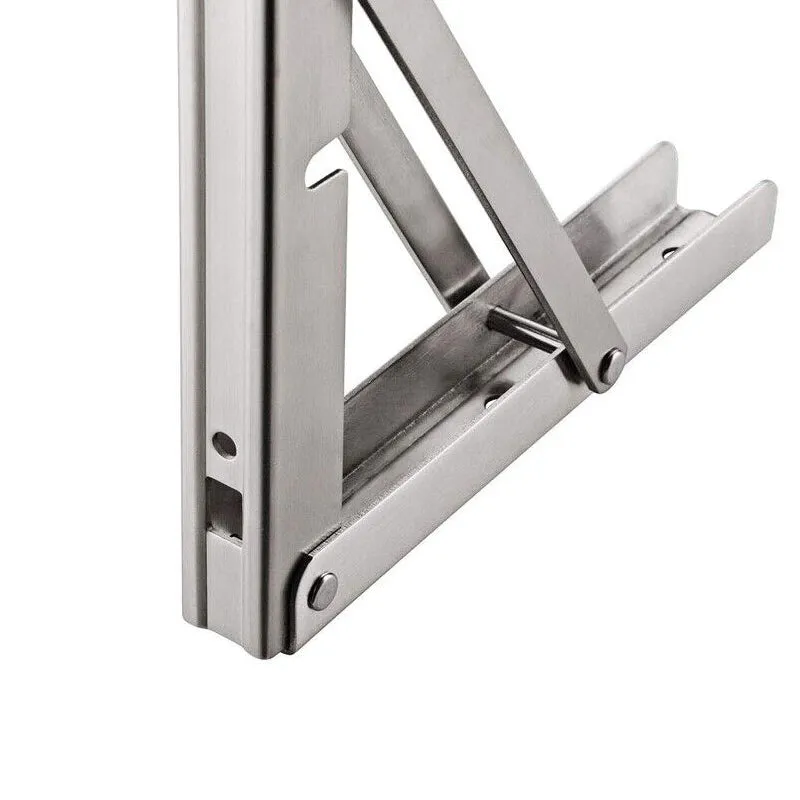 150kg Load Heavy Duty Stainless Steel Folding Table Bracket Shelf Bench