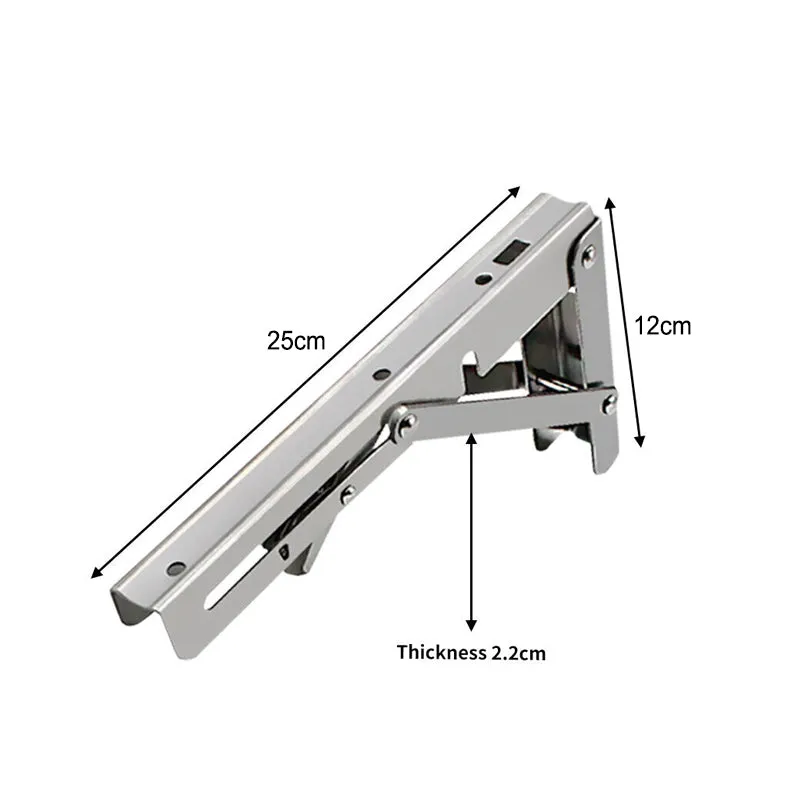 150kg Load Heavy Duty Stainless Steel Folding Table Bracket Shelf Bench