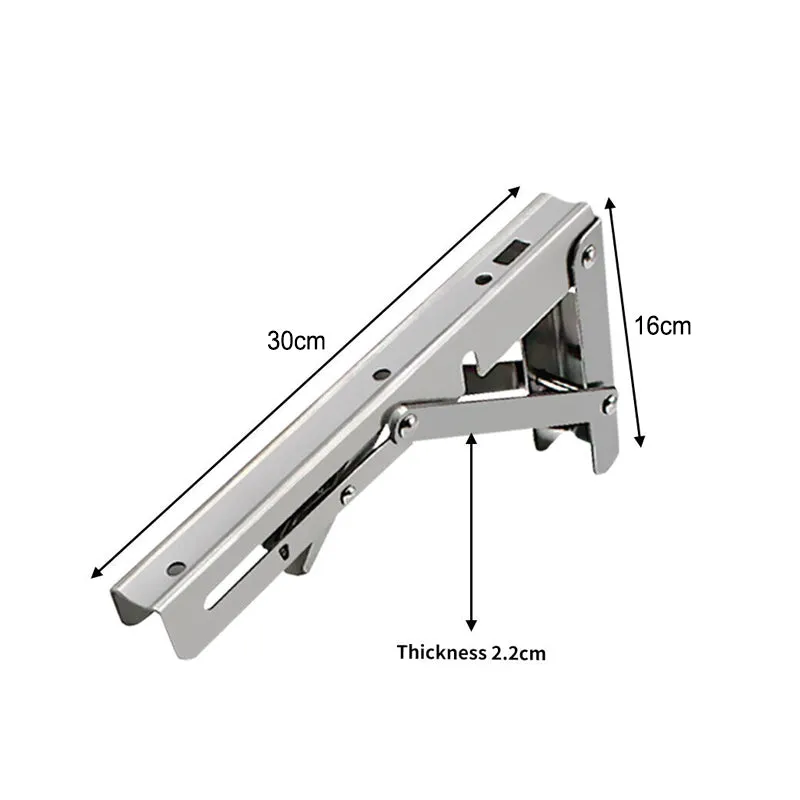 150kg Load Heavy Duty Stainless Steel Folding Table Bracket Shelf Bench