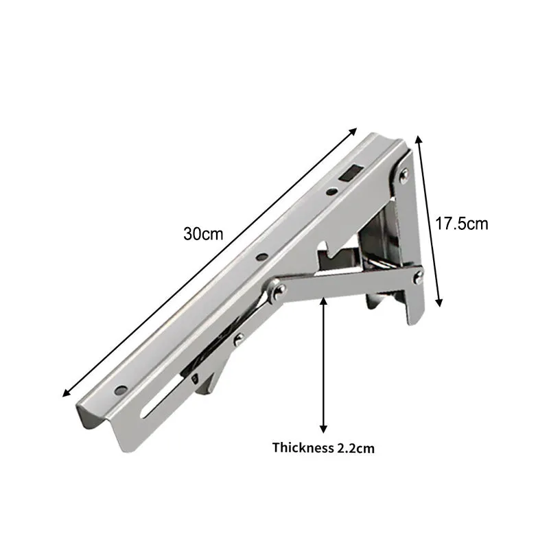 150kg Load Heavy Duty Stainless Steel Folding Table Bracket Shelf Bench