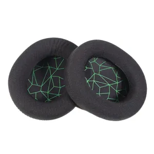 2-pack Headset Earmuffs for Sony Mdr-7506 / V6 / 900st - Black / Green