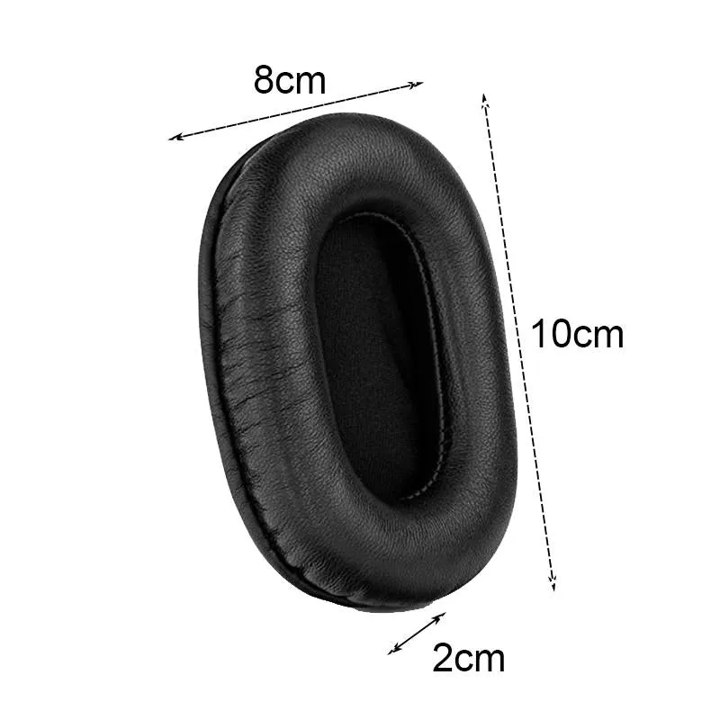 2-pack Headset Earmuffs for Sony Mdr-7506 / V6 / 900st - Black / Green