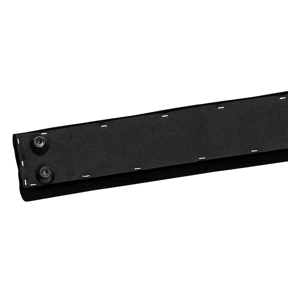 2.4m (8FT) Gymnastics Folding Balance Beam Black Synthetic Suede
