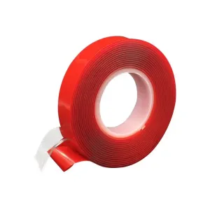 2pc Red Film Double Sided Tape High Temp Resistant Waterproof Strong Adhesion