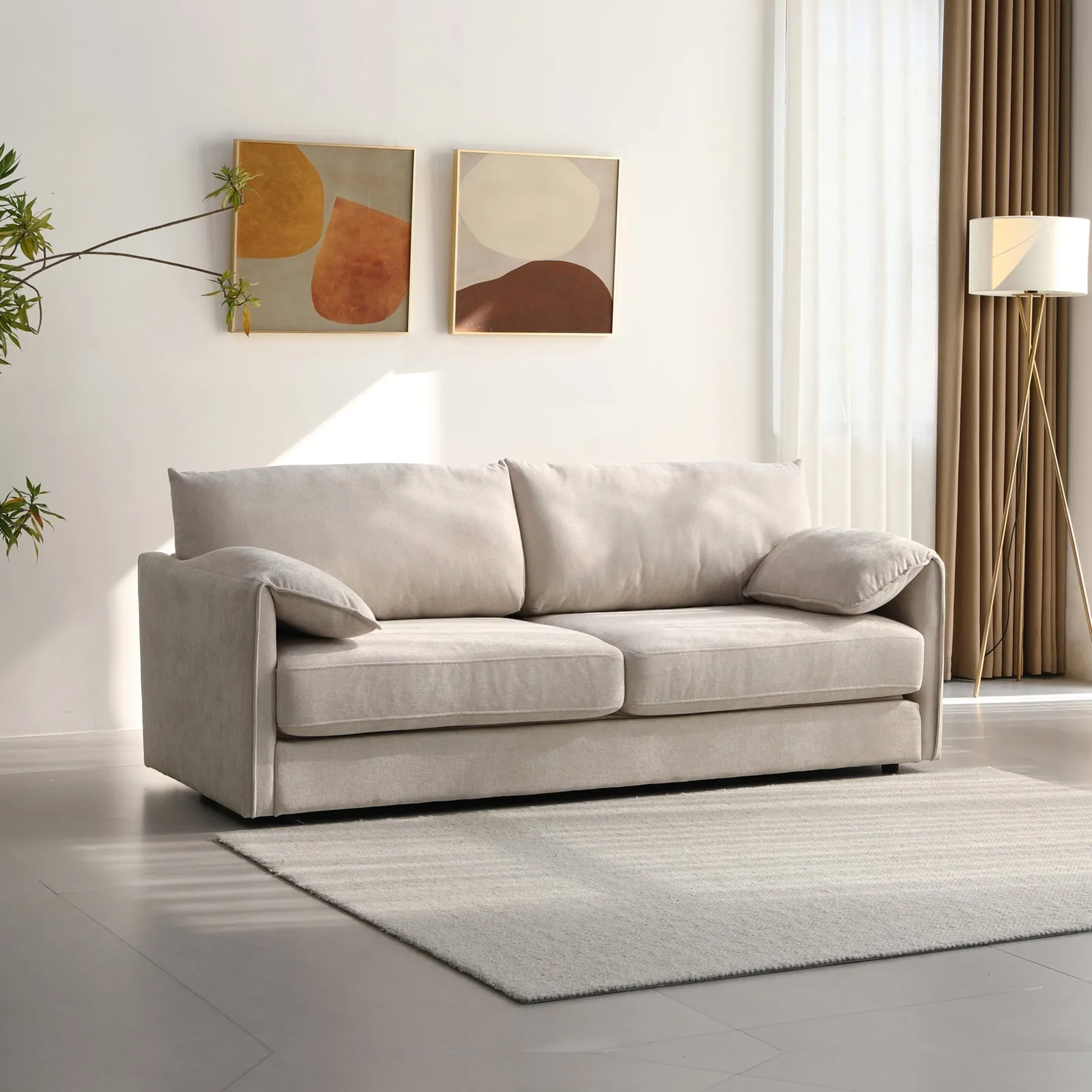 3 Seater Multifunctional Sofa Bed | Fabric Upholstery | New Foam Pocket Spring