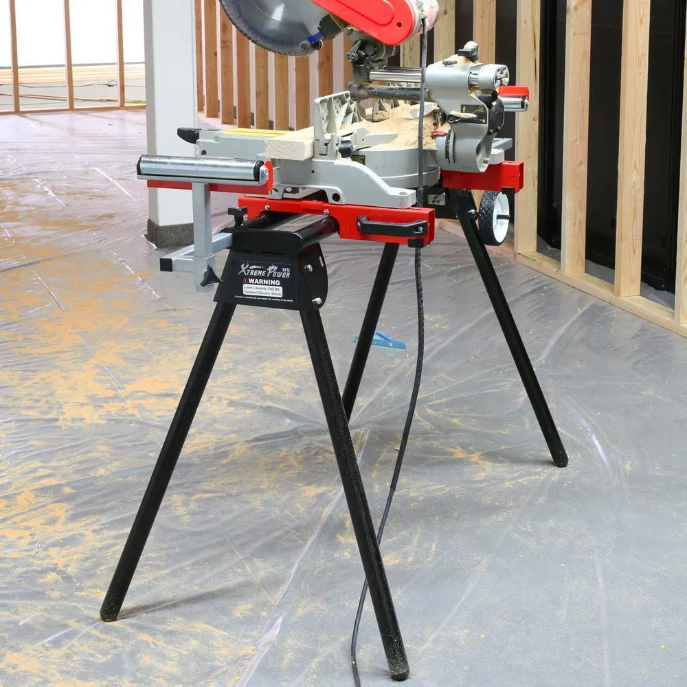 40-1/2 in. x 83 in. Universal Rolling Miter Saw Compound Roller Stand