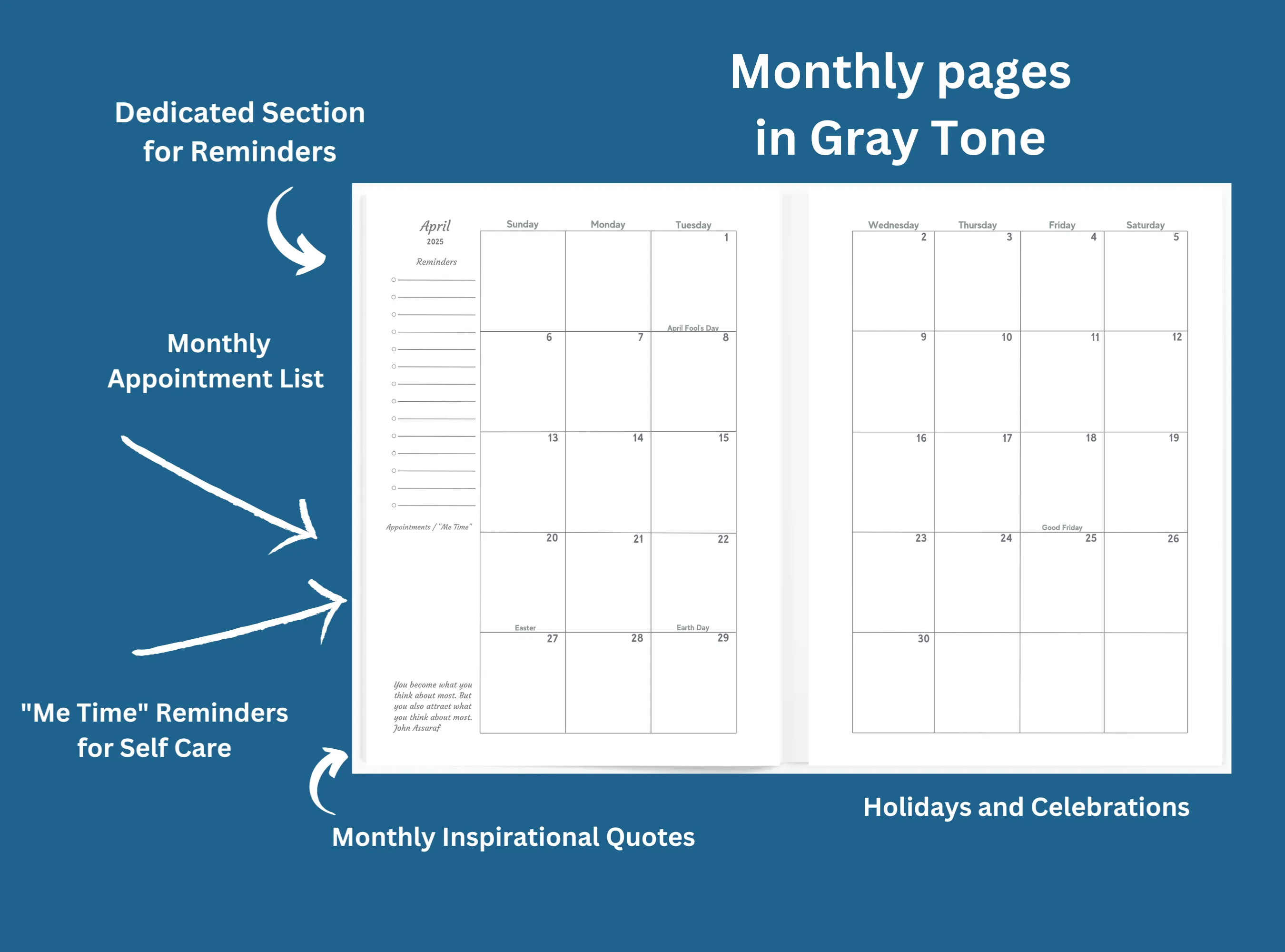 All in One Planner 2025:  Honey Bees
