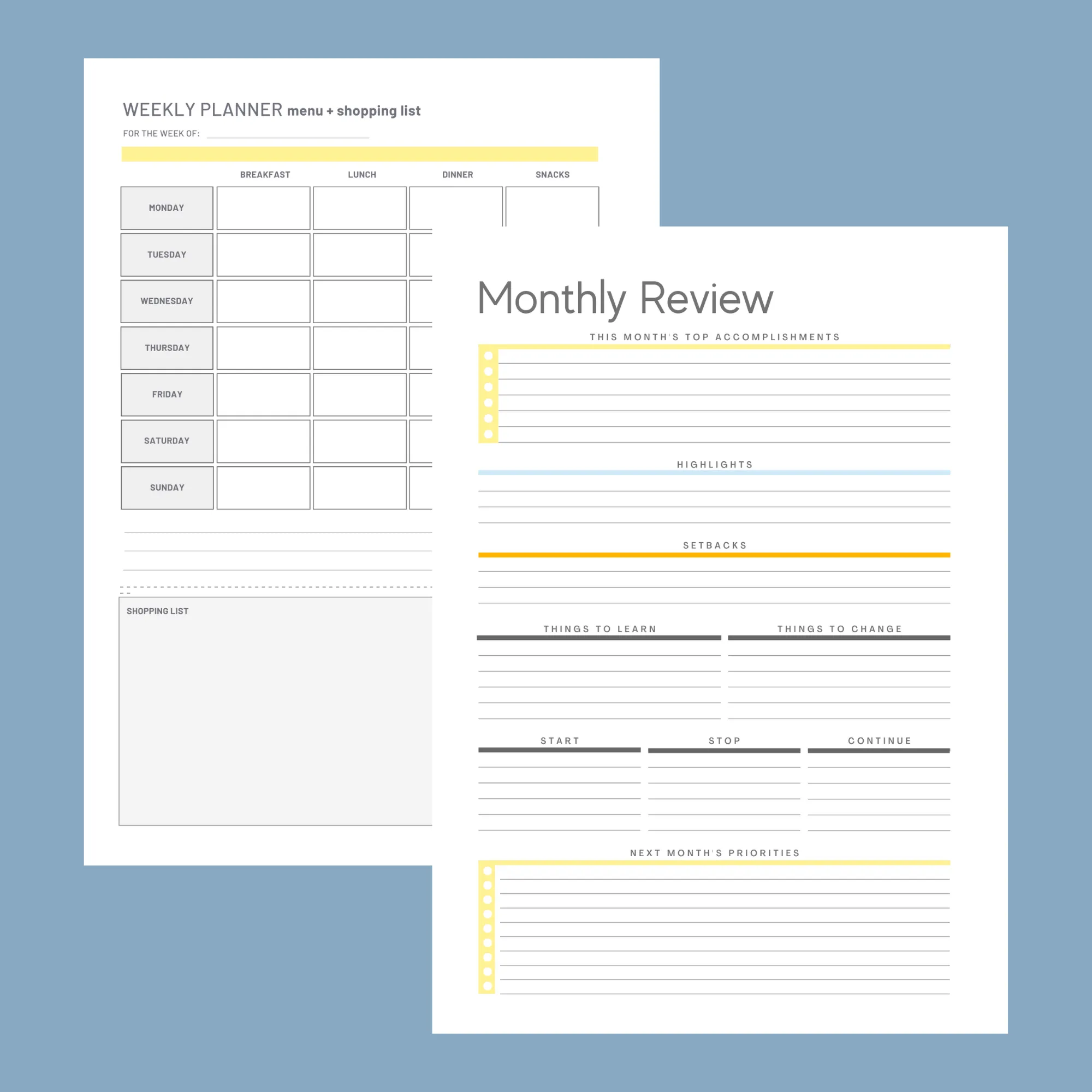 All in One Planner 2025:  Honey Bees