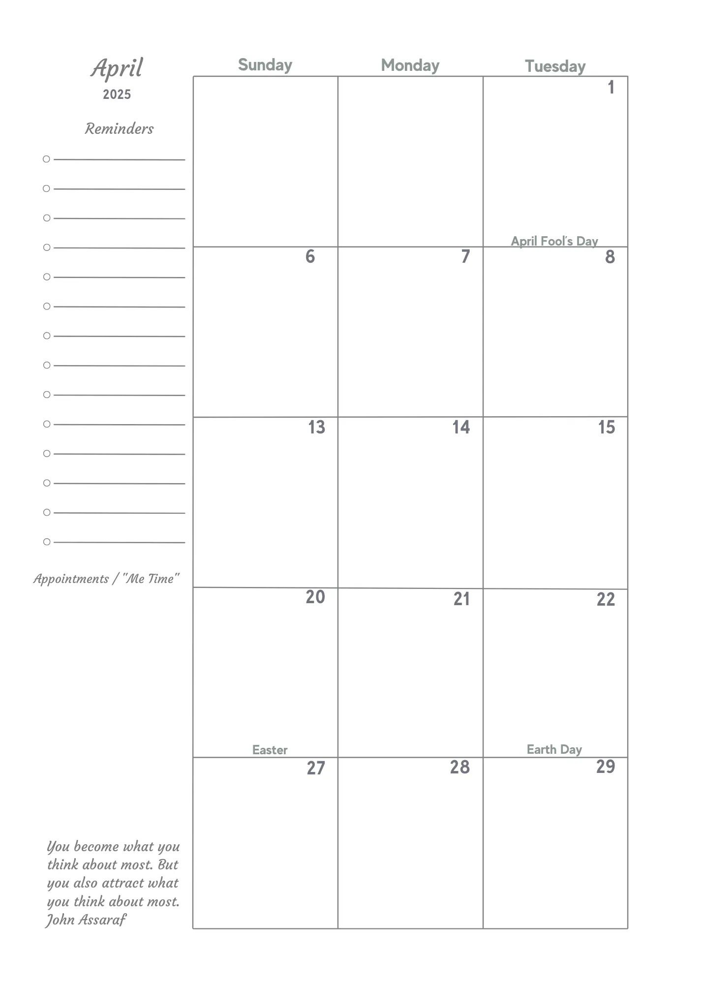 All in One Planner 2025:  Honey Bees
