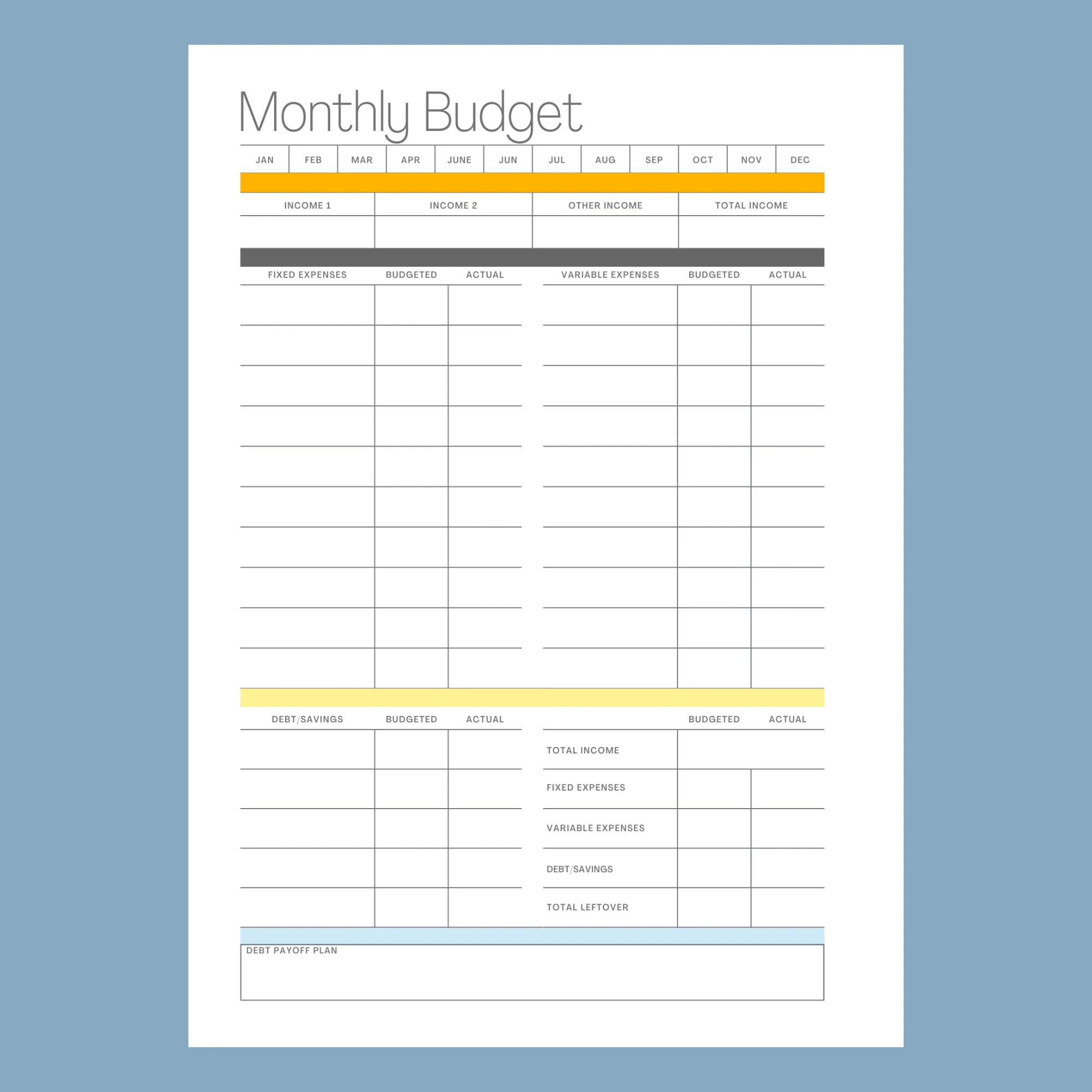 All in One Planner 2025:  Honey Bees