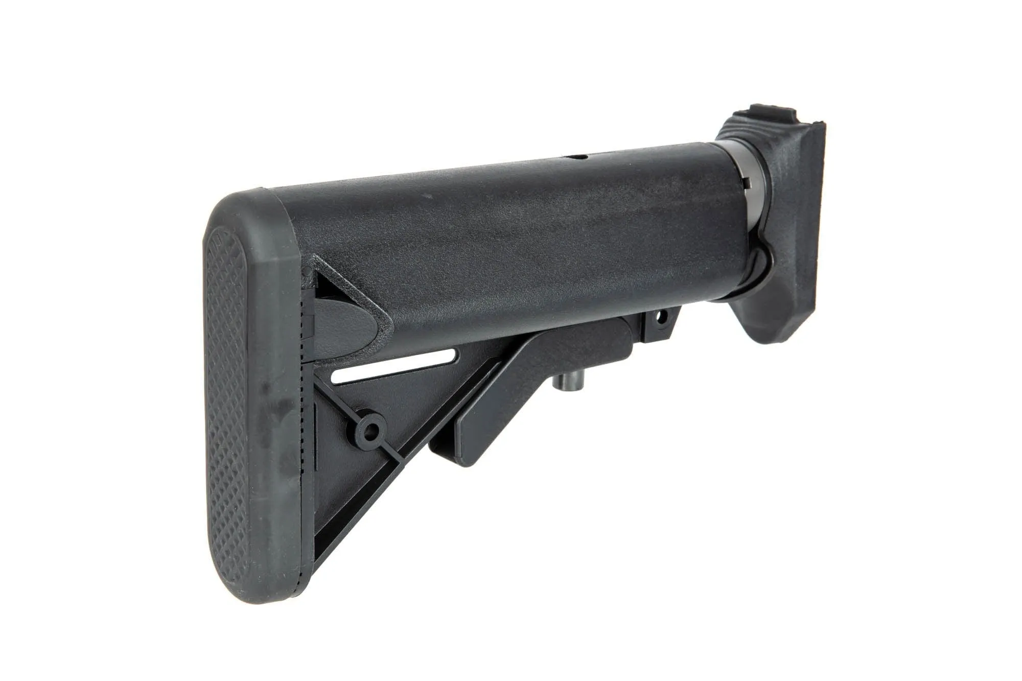 AR15 stock with adaptor for WE SCAR replicas - black