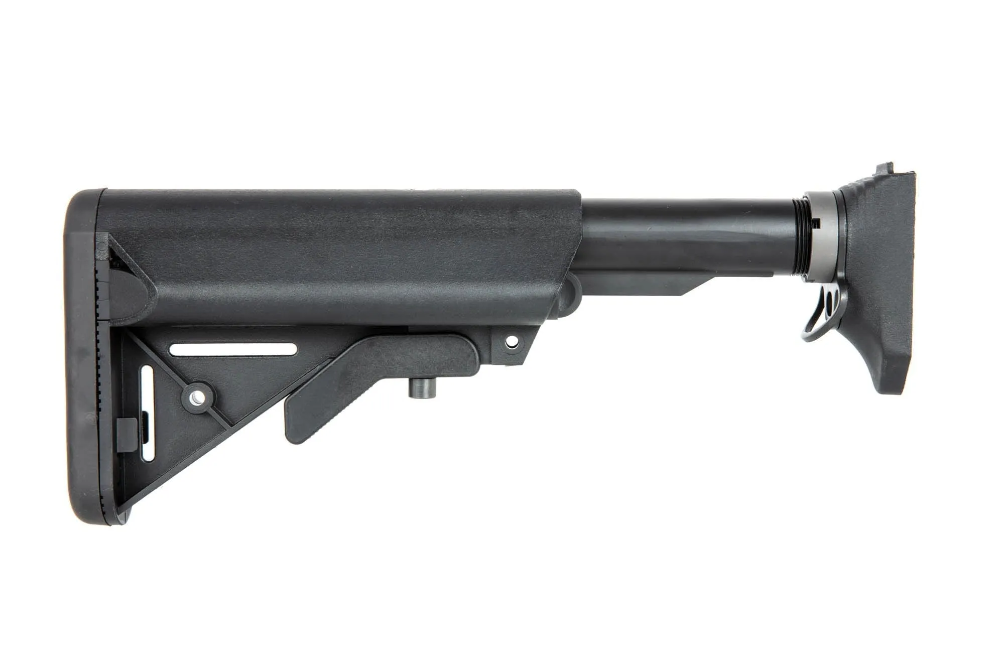 AR15 stock with adaptor for WE SCAR replicas - black