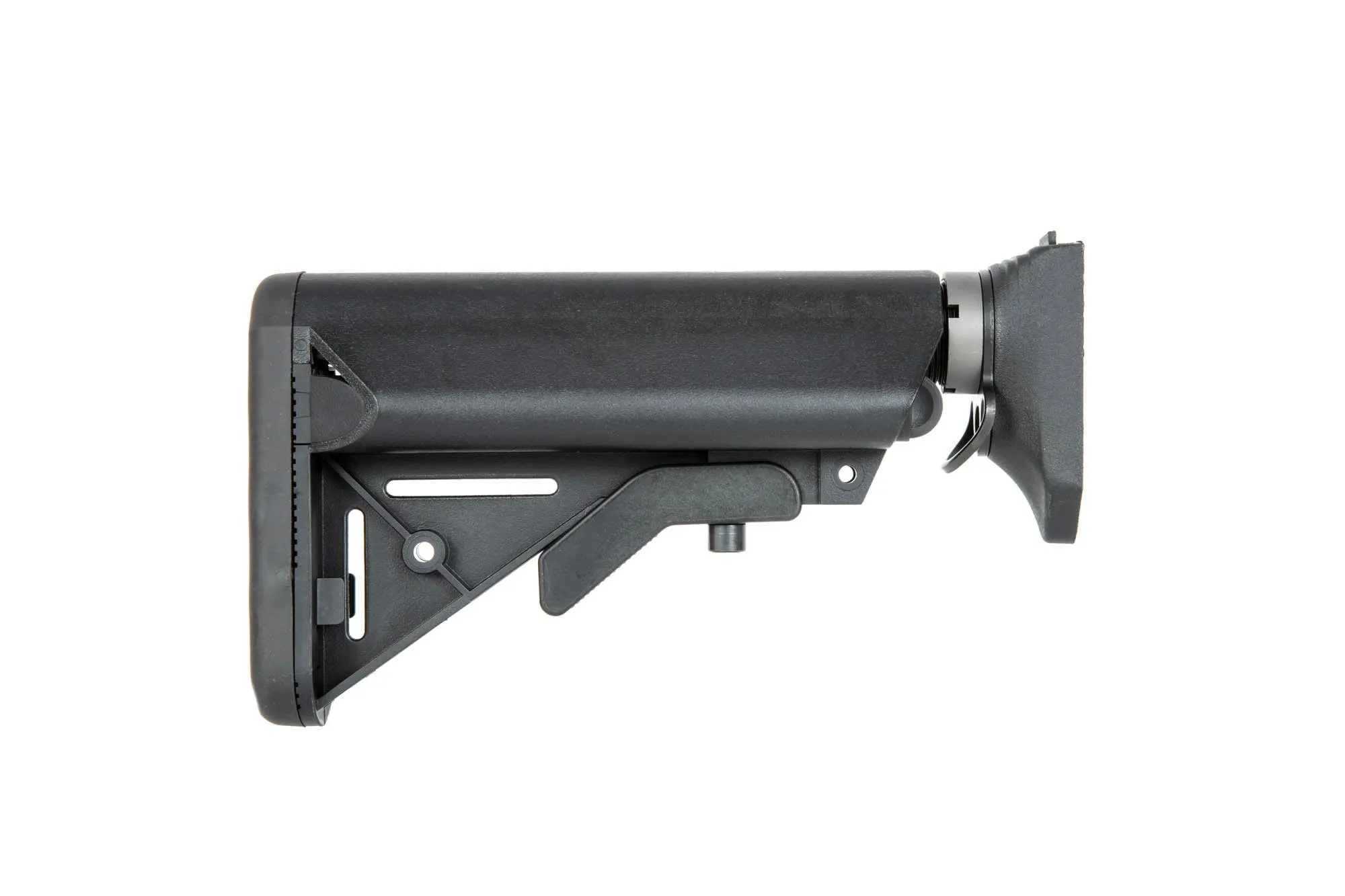 AR15 stock with adaptor for WE SCAR replicas - black