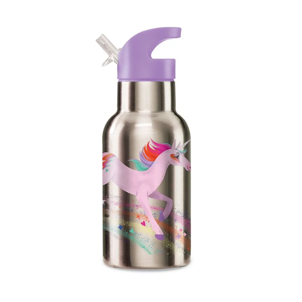 Crocodile Creek Stainless Steel Drinking Bottle- Unicorn Galaxy