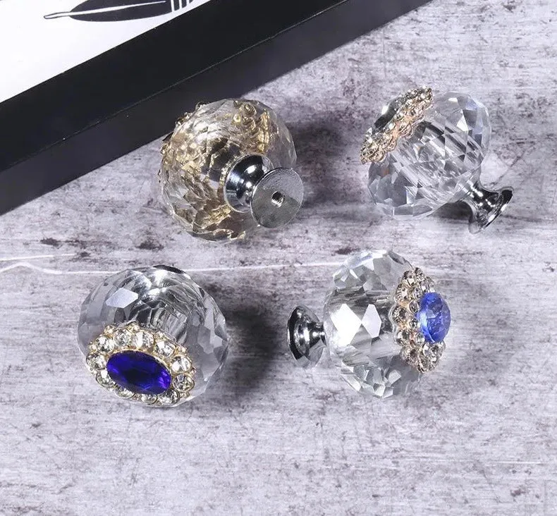 Crystal Cabinet Knobs Handles for Furniture