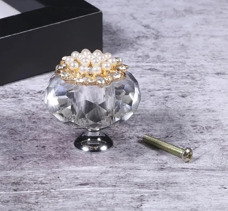 Crystal Cabinet Knobs Handles for Furniture