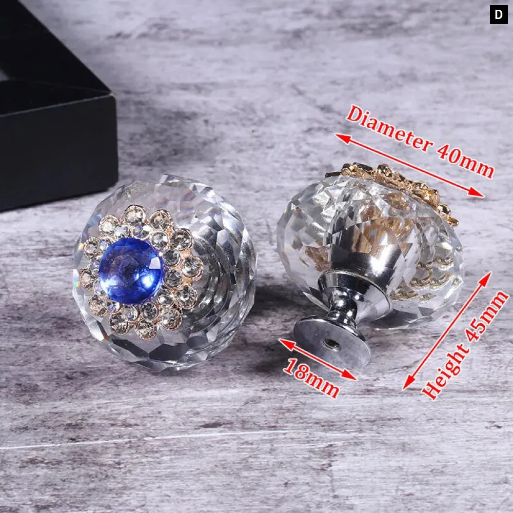 Crystal Cabinet Knobs Handles for Furniture
