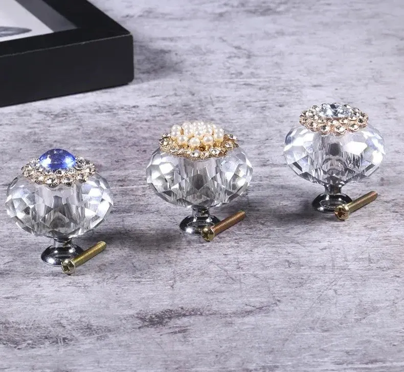 Crystal Cabinet Knobs Handles for Furniture
