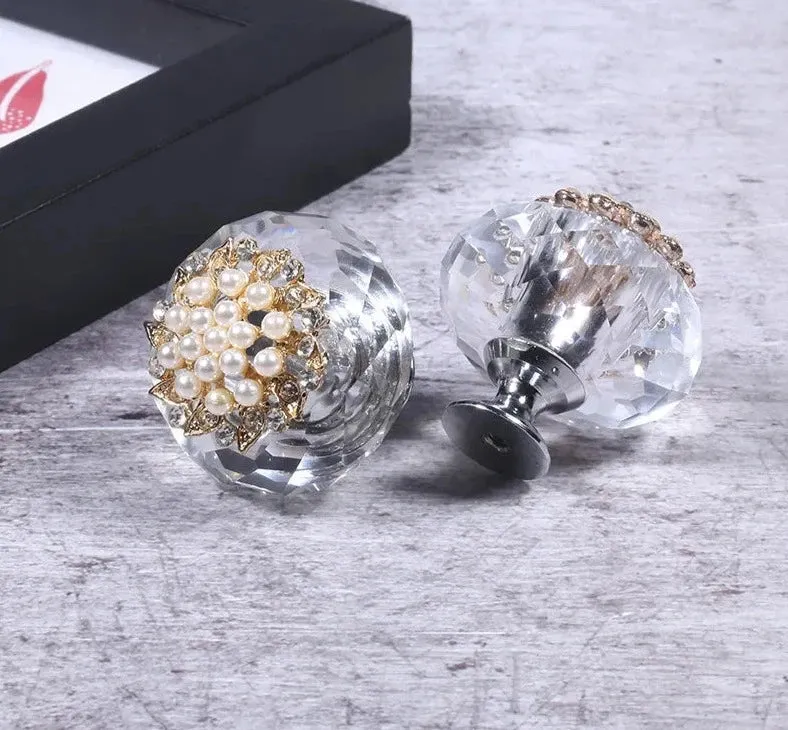 Crystal Cabinet Knobs Handles for Furniture