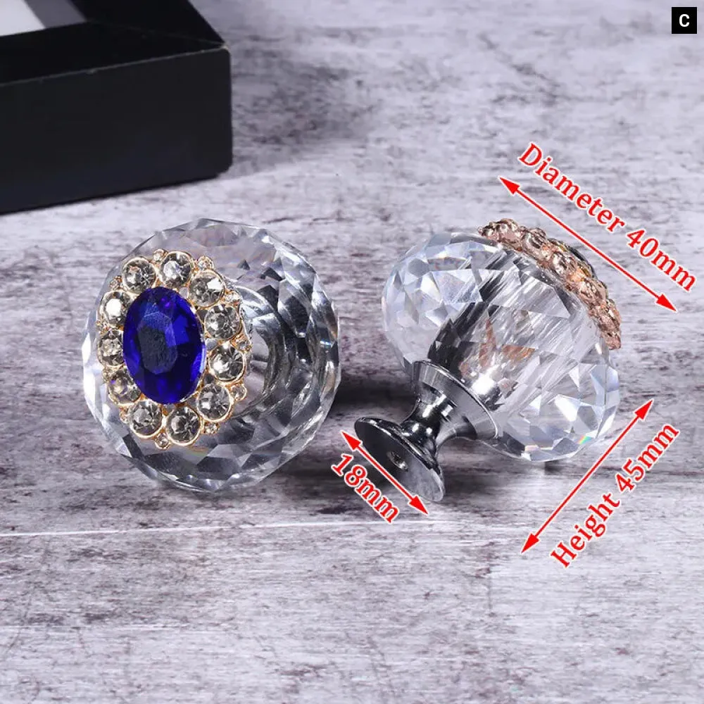 Crystal Cabinet Knobs Handles for Furniture