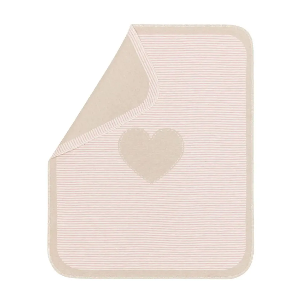Fussenegger Juwel Blanket Heart Pale Pink 90x70cm