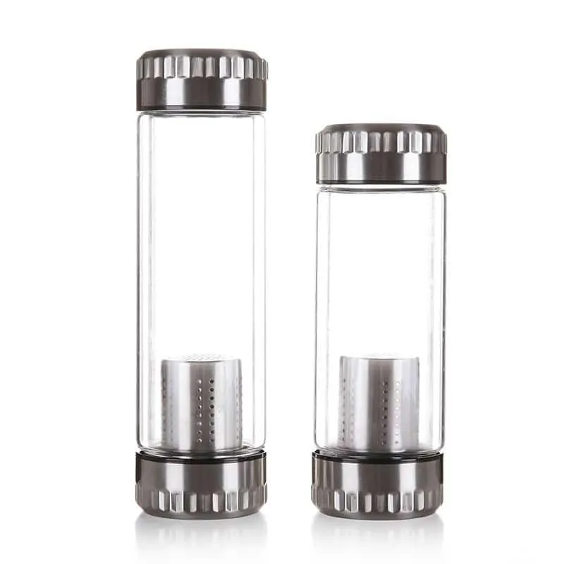 Glass Water Bottle with Tea Infuser