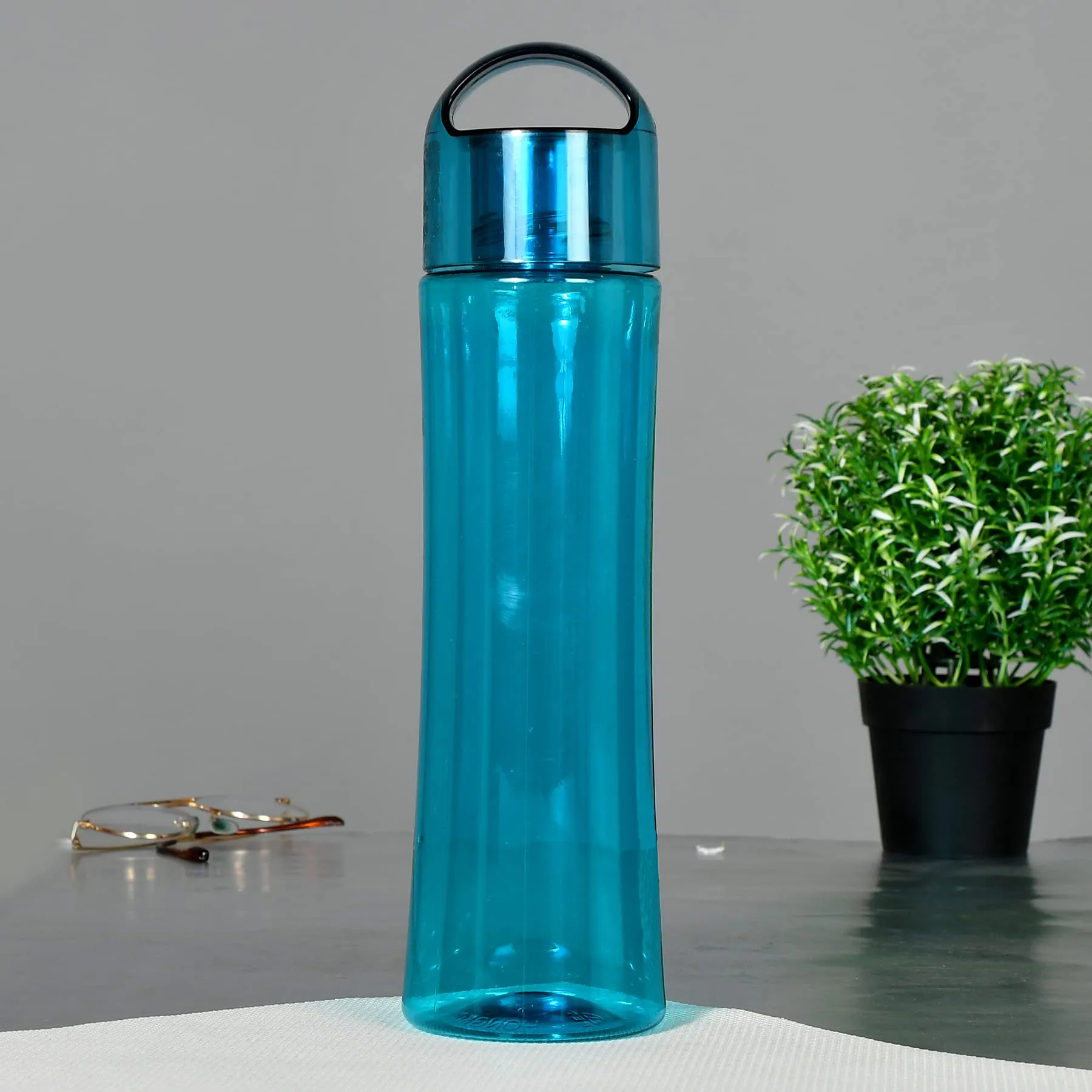 Heart Home Unbreakable BPA & Leak Free Plastic Water Bottle-1 Litre, Pack of 6 (Green & Blue)