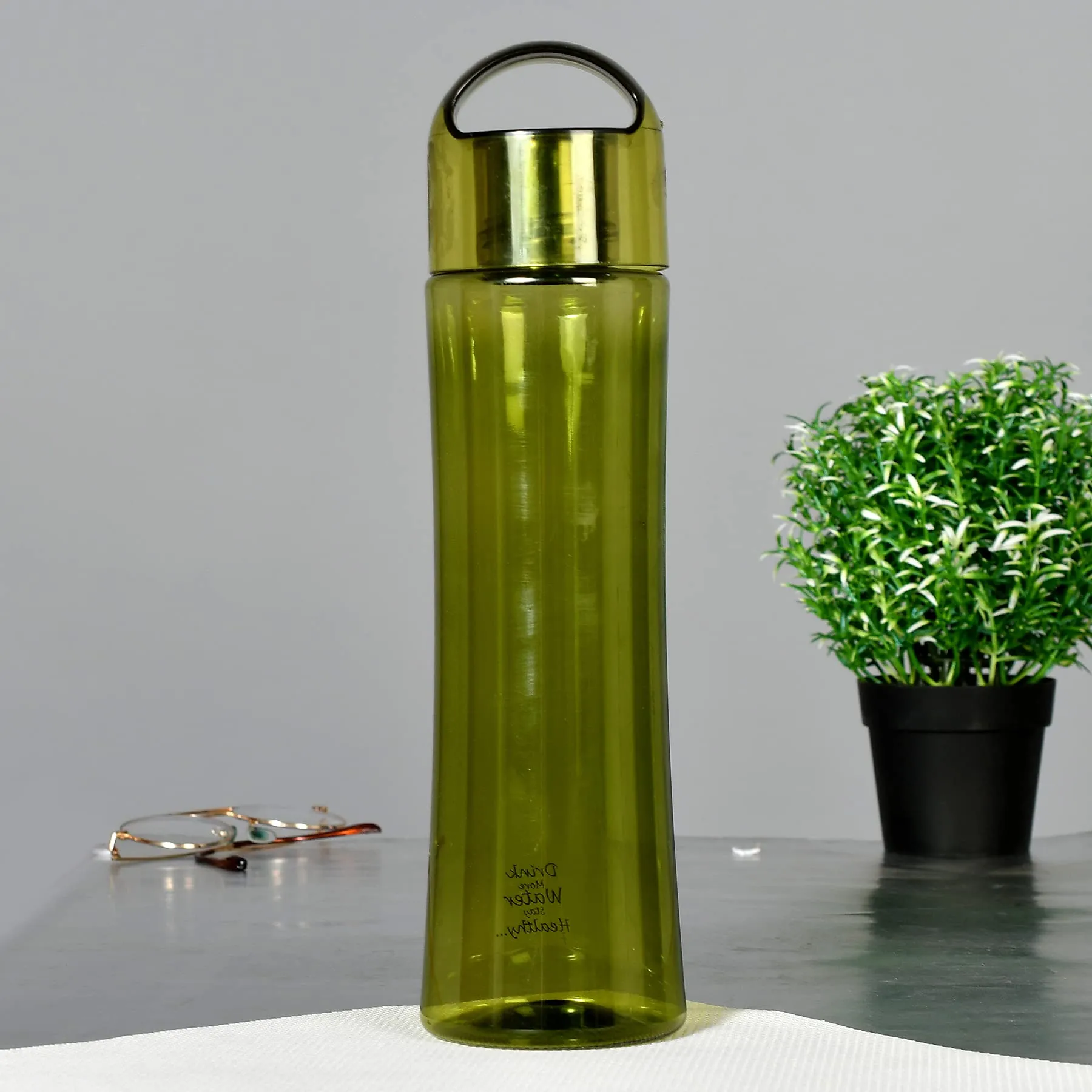 Heart Home Unbreakable BPA & Leak Free Plastic Water Bottle-1 Litre, Pack of 6 (Green & Blue)