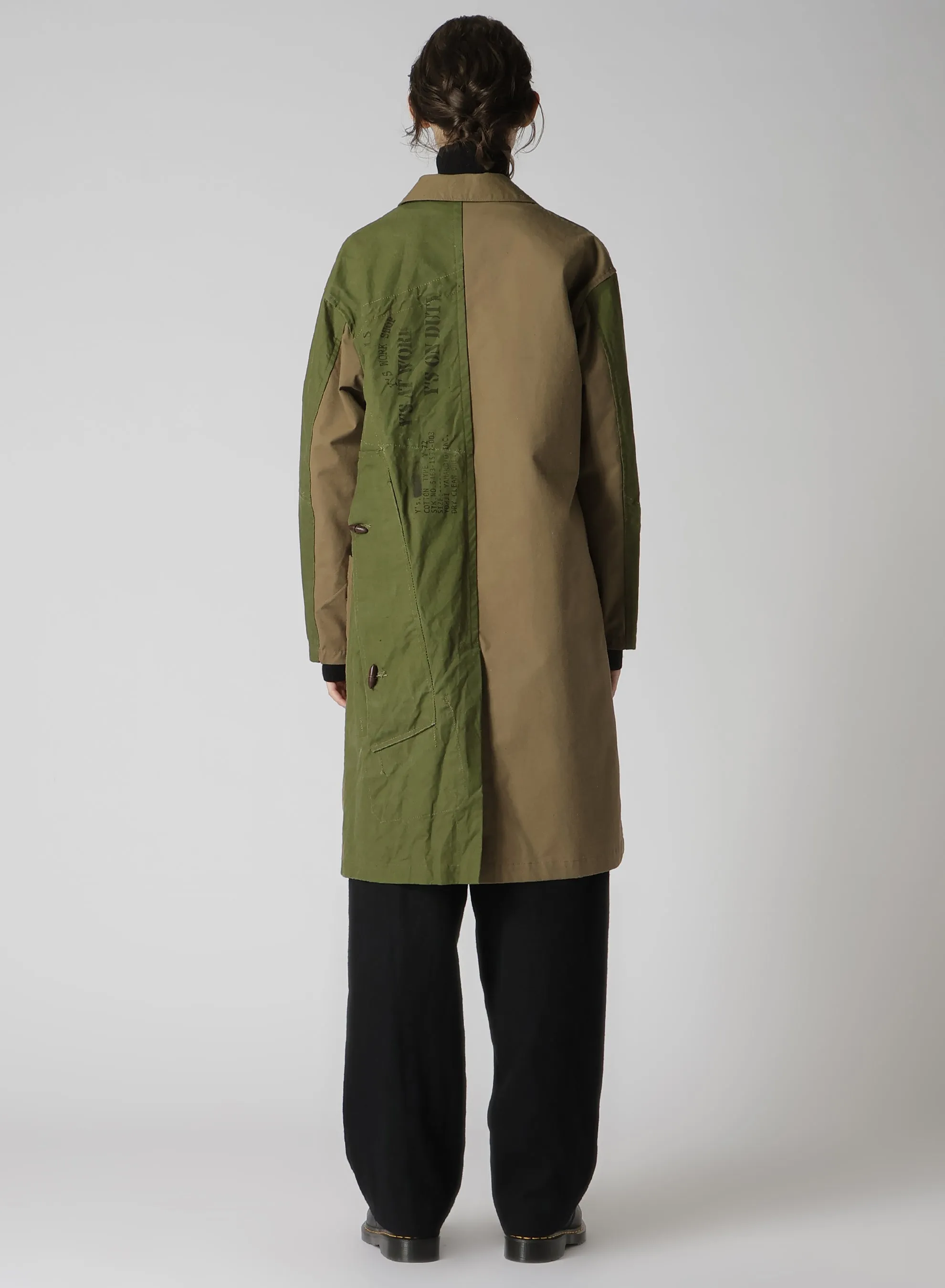 MILITARY TENT CLOTH LONG JACKET