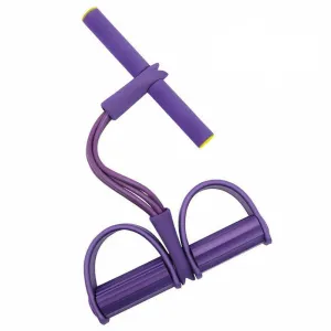 Multi-Function Tension Rope Pedal Exerciser Rope Pull Bands Sit-up 4 Tube