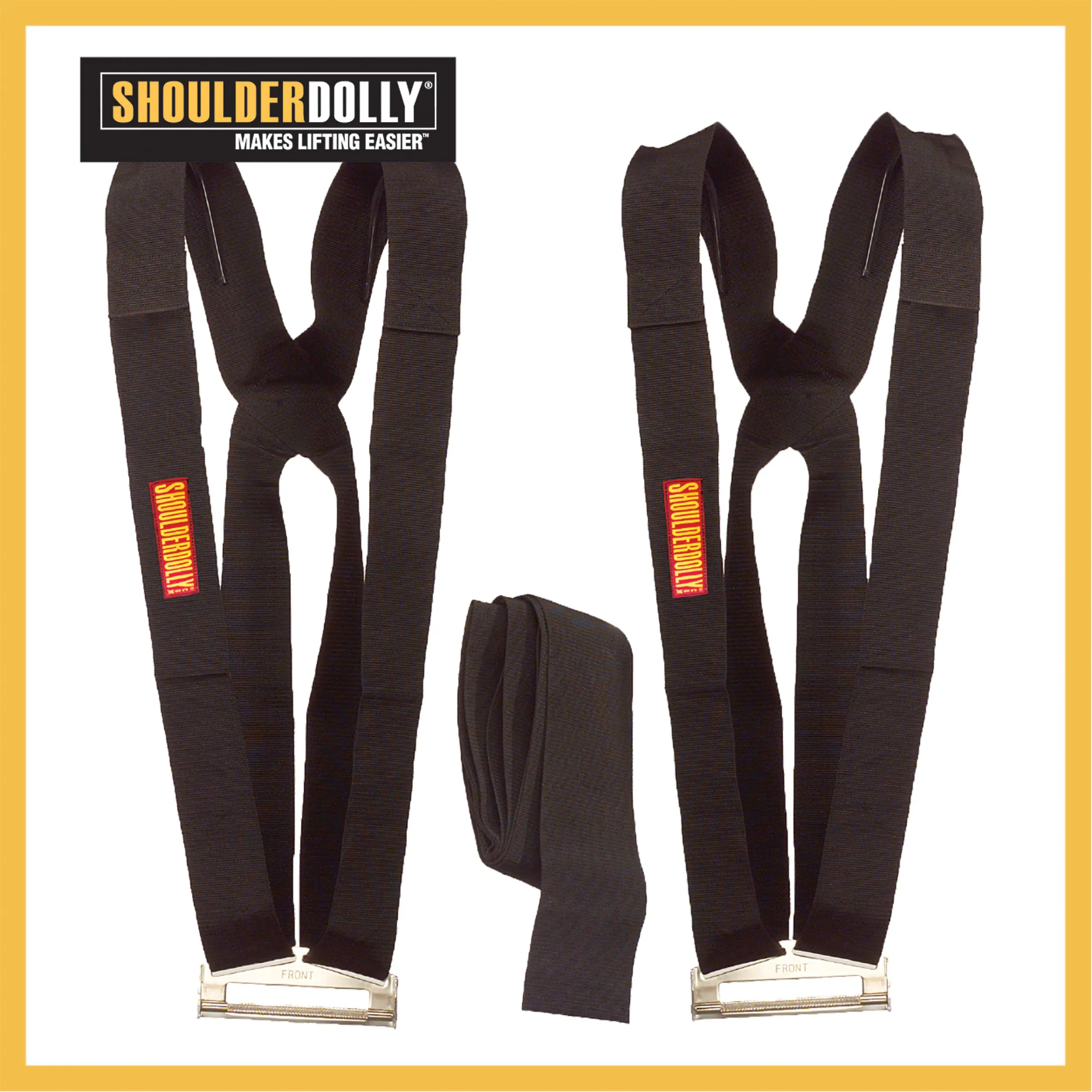 Shoulder Dolly Moving Straps - Lifting Strap for 2 Movers - Move, Lift, Carry, And Secure Furniture, Appliances, Heavy, Bulky Objects Safely, Efficiently, More Easily Like The Pros - LD1000