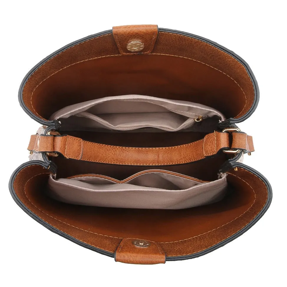 Tati Three Compartment Satchel