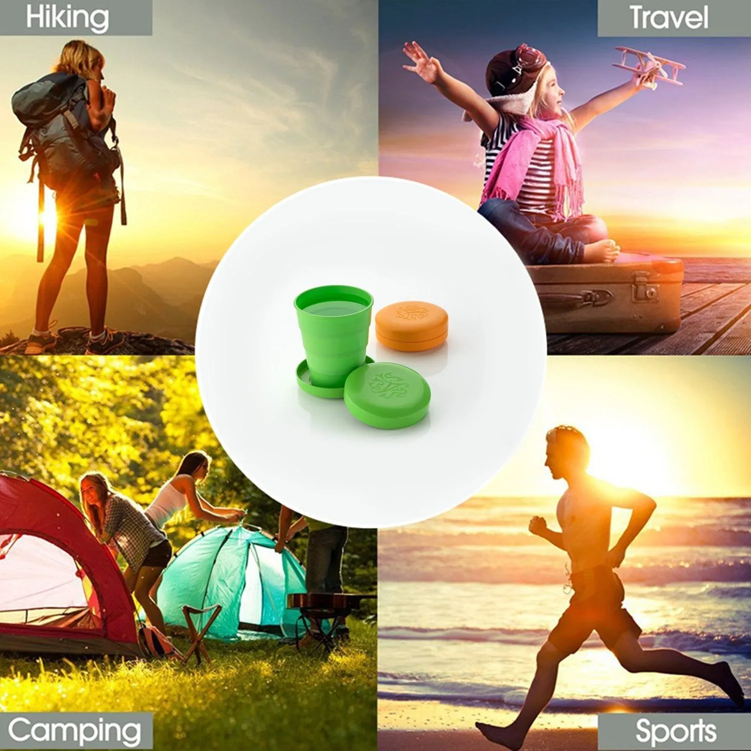 Unbreakable Magic Cup / Folding / Pocket Glass for Travelling